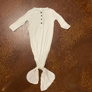 Lou Lou and Company knotted gown white 3-6 months